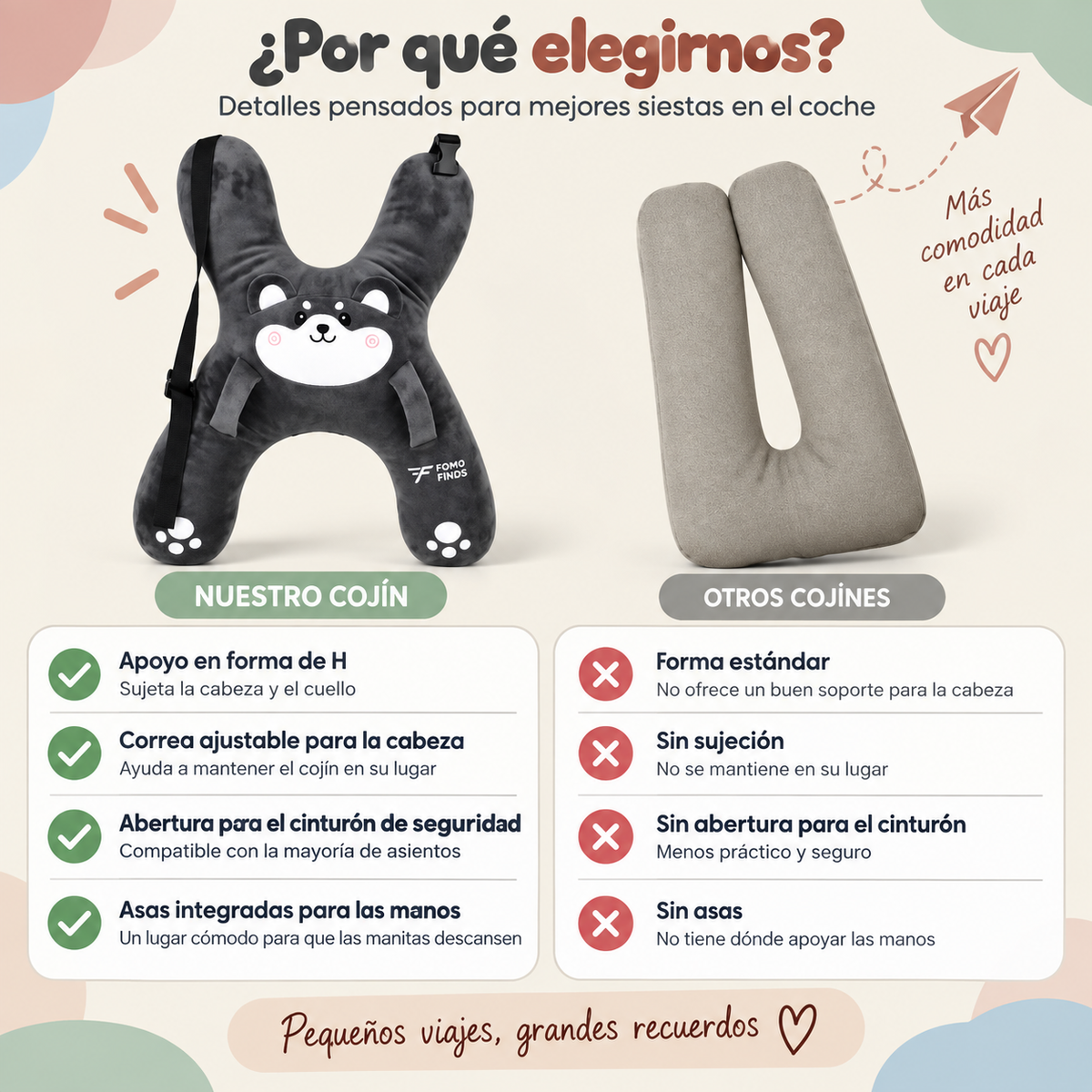 Cojín Abrazo Infantil de seguridad